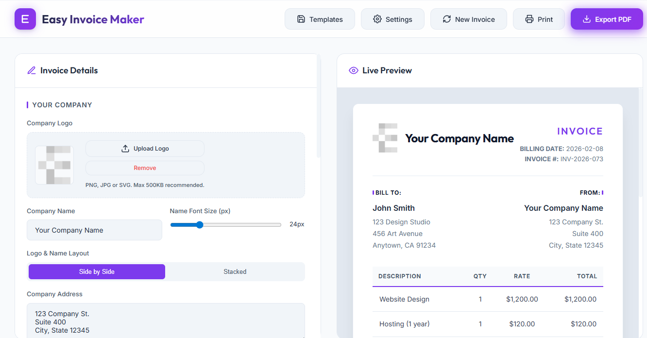 Invoice Dashboard